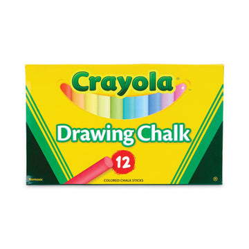 Crayola® Colored Drawing Chalk, 12 Assorted Colors 12 Sticks-set freeshipping - TVN Wholesale